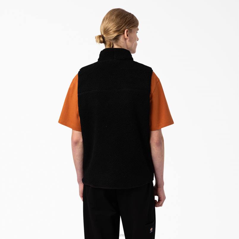 Dickies Men Red Chute Vest Black (BK) N80J1120 Apparel