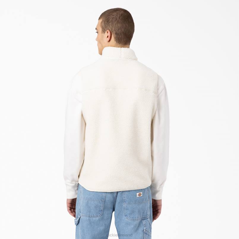 Dickies Men Red Chute Vest White (WH) N80J1121 Apparel