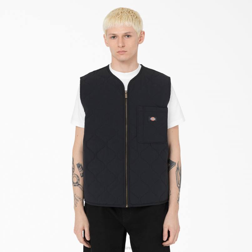 Dickies Men Thorsby Liner Vest Black (BKX) N80J1122 Apparel