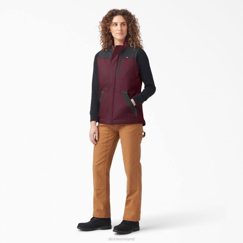 Dickies Women DuraTech Renegade Vest Burgundy (BY) N80J2339 Apparel