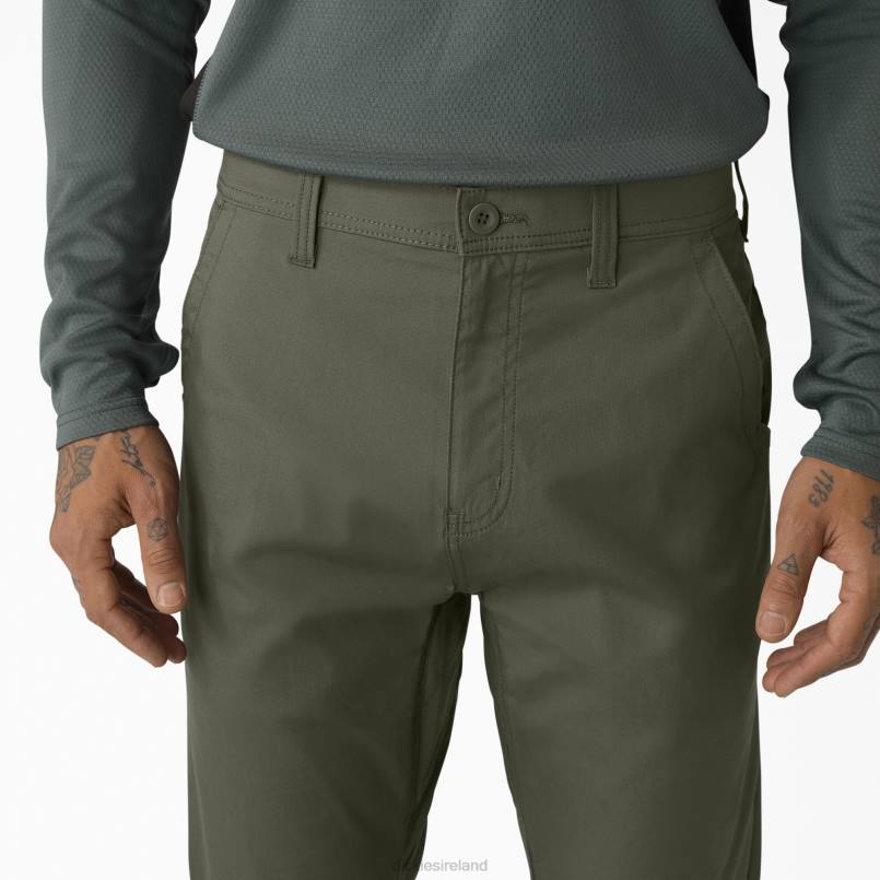 Dickies Men Cooling Hybrid Utility Pants Moss Green (MS) N80J65 Work Apparel