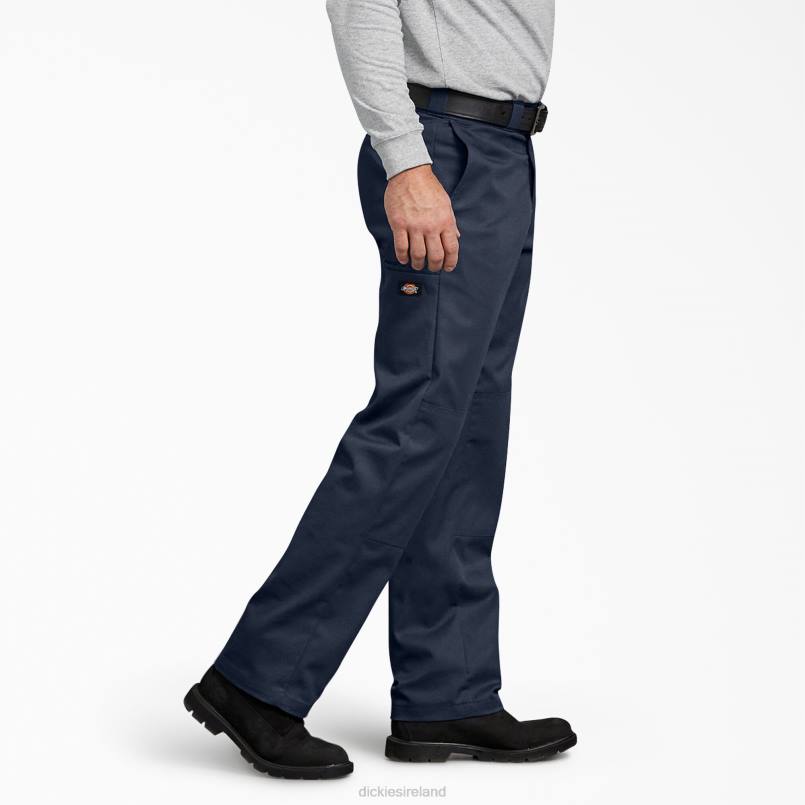 Dickies Men FLEX Regular Fit Double Knee Work Pants Dark Navy (DN) N80J173 Work Apparel