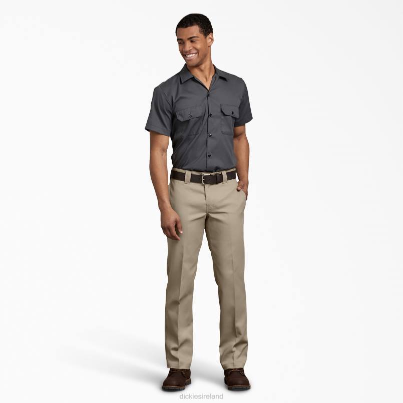 Dickies Men FLEX Slim Fit Work Pants Desert Sand (DS) N80J155 Work Apparel