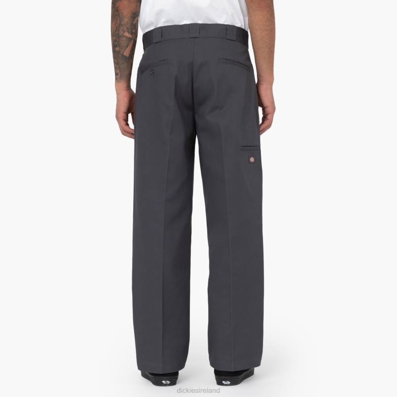 Dickies Men Loose Fit Double Knee Work Pants Charcoal Gray (CH) N80J27 Work Apparel