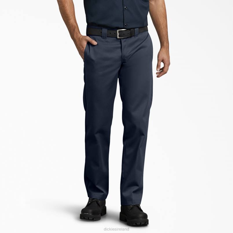 Dickies Men Slim Fit Work Pants Dark Navy (DN) N80J115 Work Apparel