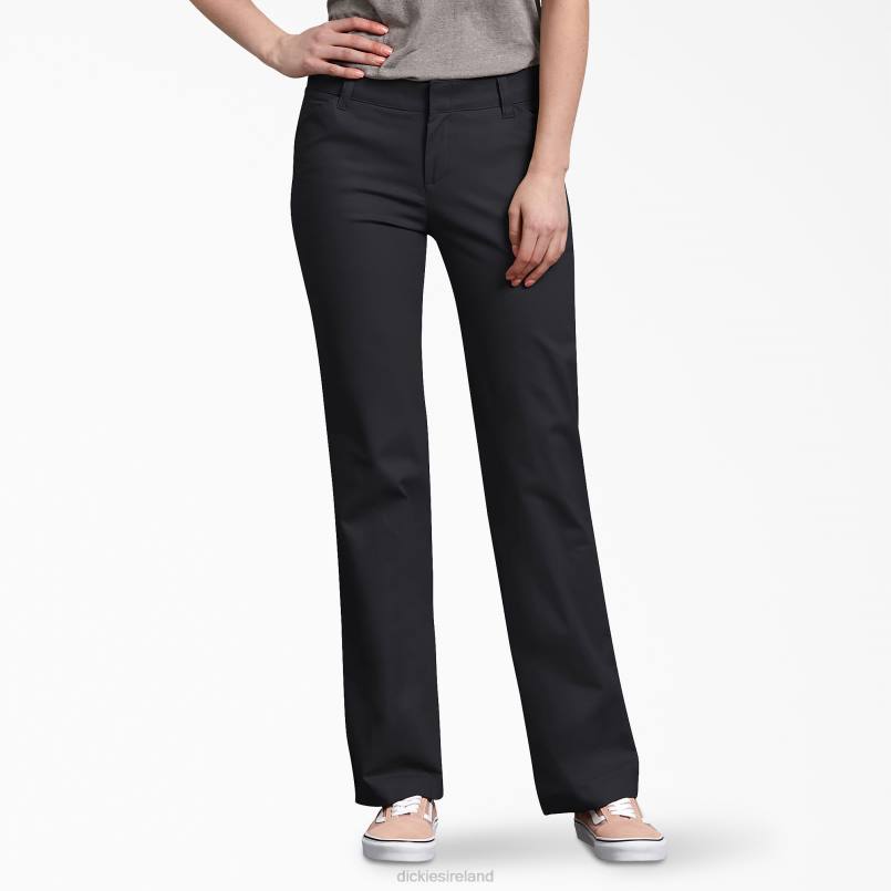 Dickies Women Relaxed Fit Pants Black (BK) N80J1745 Work Apparel