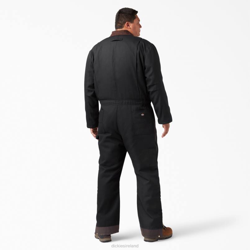 Dickies Men Duck Insulated Coveralls Black (BK) N80J1349 Work Apparel