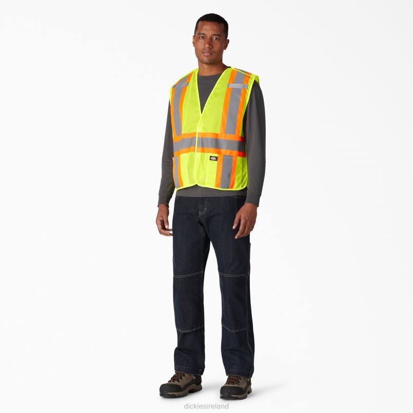 Dickies Unisex Hi Vis Safety Vest ANSI Yellow (AY) N80J1452 Work Apparel