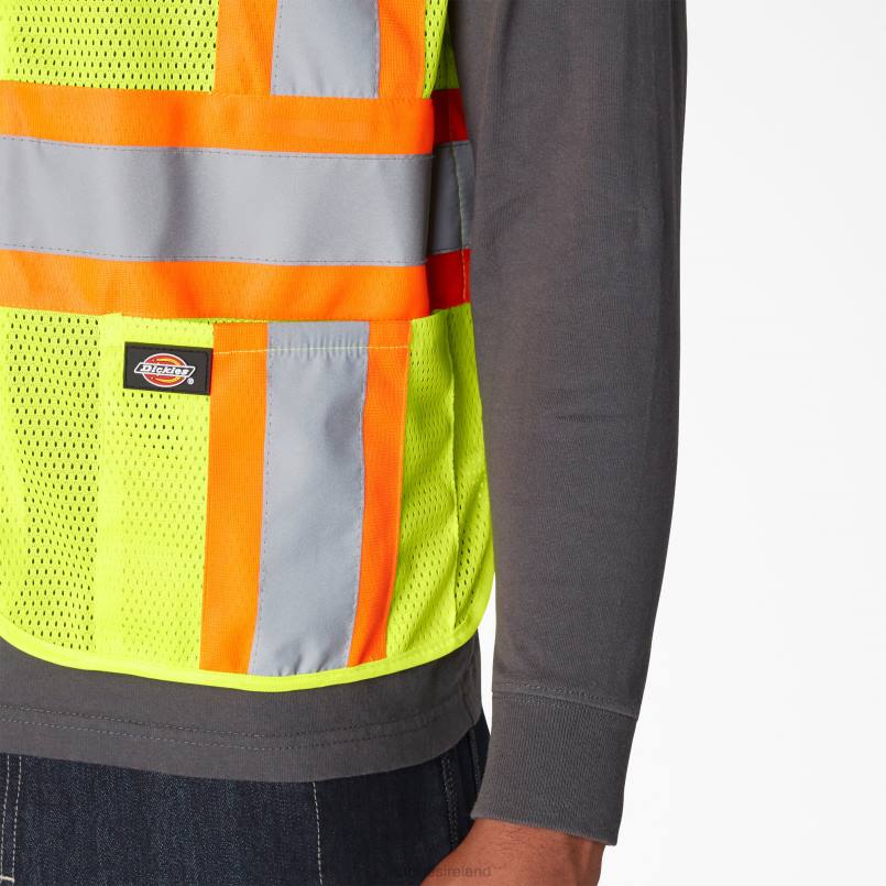 Dickies Unisex Hi Vis Safety Vest ANSI Yellow (AY) N80J1452 Work Apparel