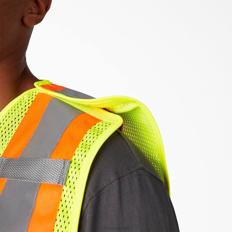 Dickies Unisex Hi Vis Safety Vest ANSI Yellow (AY) N80J1452 Work Apparel