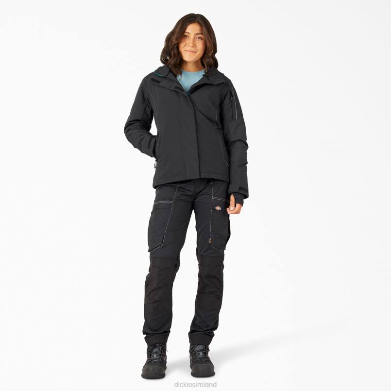 Dickies Women Performance Workwear Waterproof Insulated Jacket Black (BK) N80J2375 Work Apparel