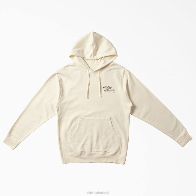 Dickies Men Heritage Workwear Graphic Hoodie Natural Beige (NT) N80J1181 Work Apparel