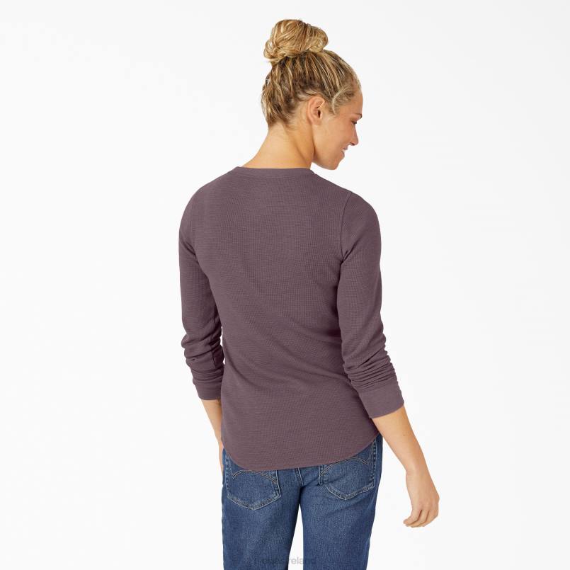 Dickies Women Long Sleeve Thermal Shirt Dusty Violet (SSD) N80J2051 Work Apparel