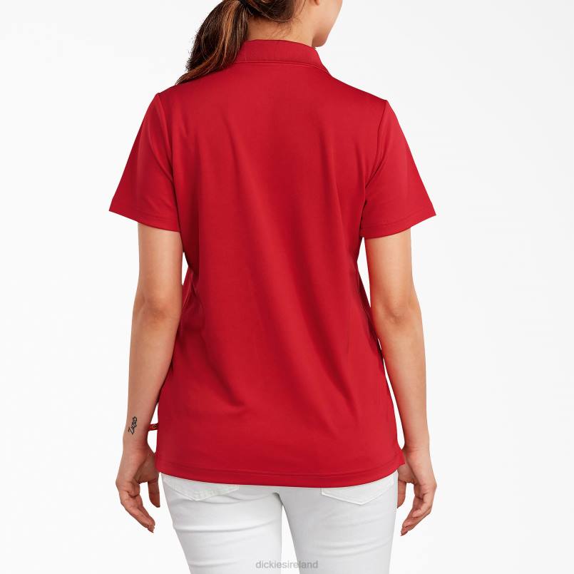Dickies Women Performance Polo Shirt Apple Red (LR) N80J2020 Work Apparel